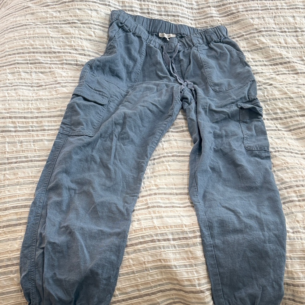 Love Tree blue Knit Drawstring Lounge Pants